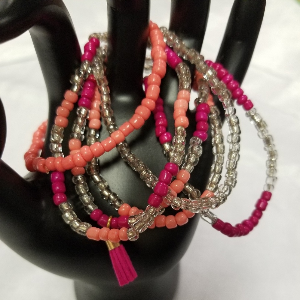 Handmade stretch bracelets - Picture 4 of 6
